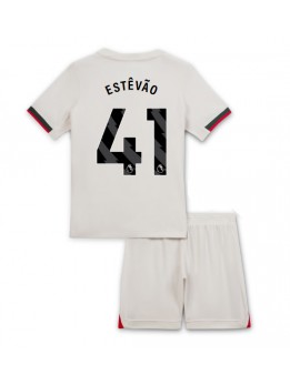 Billige Chelsea Estevao Willian #41 Bortedraktsett Barn 2025-26 Kortermet (+ Korte bukser)